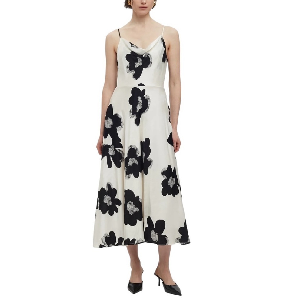 NWT Imperial 🇮🇹 cowl-neck empire waist midi dress size M excellent condition